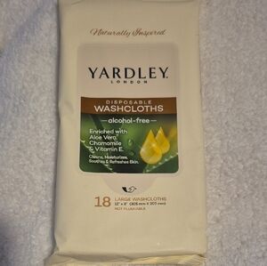 Yardley London Disposable Wash Cloths 18 12x8 Cloths